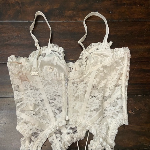 New! For Love And Lemons Lou lace bustier longline bra corset 1288 - Picture 7 of 13